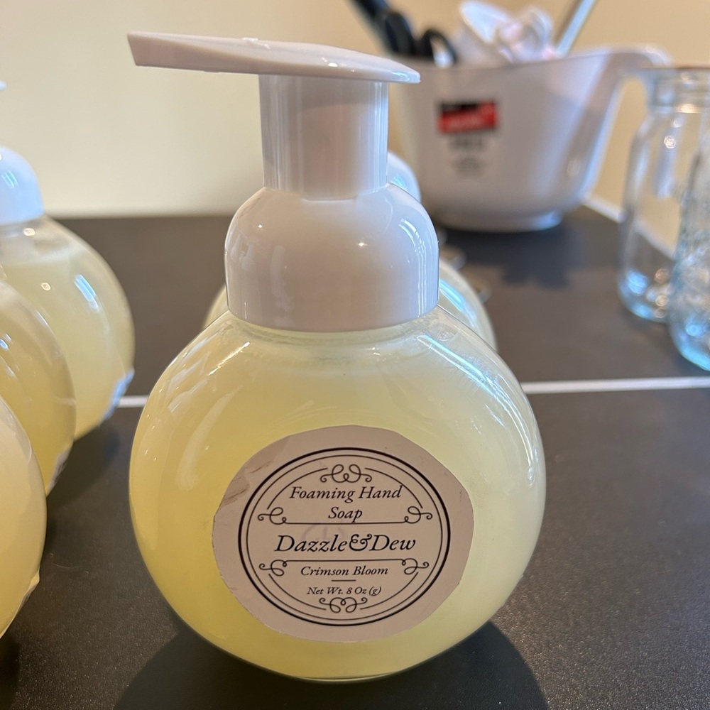 Crimson Bloom Natural Foaming Hand Soap Handmade